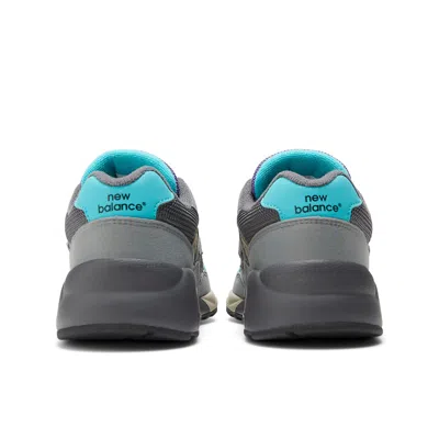 New Balance (ps)  580 Hook & Loop 'shadow Grey With Electric Indigo' In Gray