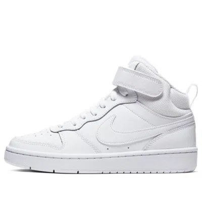 Nike (gs)  Court Borough Mid 2 'triple White'