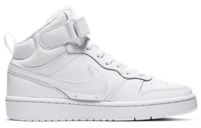 Nike (gs)  Court Borough Mid 2 'triple White'