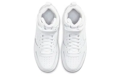 Nike (gs)  Court Borough Mid 2 'triple White'