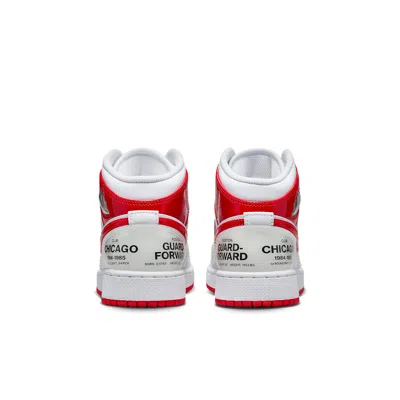 Air Jordan (gs)  1 Mid 'rookie Season' In Red