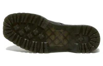 Dr. Martens Smooth Leather Quad Platform Boots In Black In Black