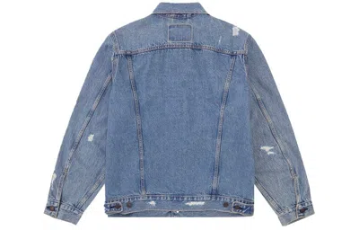 To Be Defined Men's Levis Design Button Lapel Denim Jacket Denim