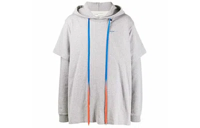 Off-white Back Arrow Printing Drawstring Gray In Blue