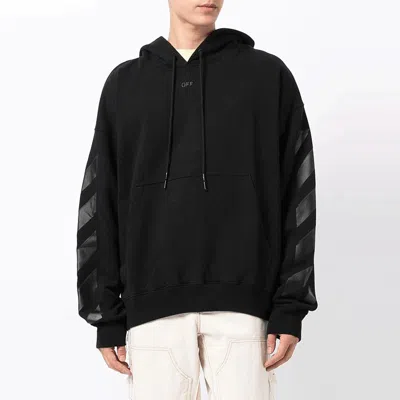 Off-white Men's  Arrow Pattern Plain Weave Knit Black