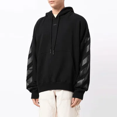 Off-white Men's  Arrow Pattern Plain Weave Knit Black