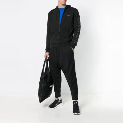 Off-white Unisex Print Jacket Black/grey In Blue