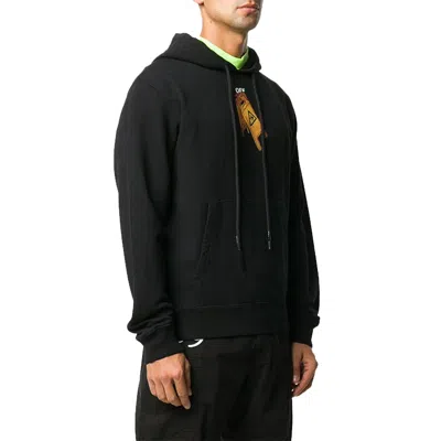 Off-white Pascal Printing Hooded Pullover Men Black