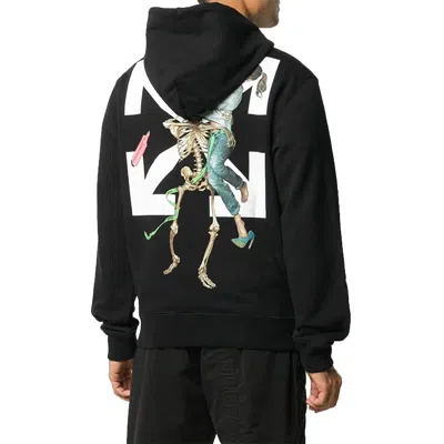 Off-white Pascal Printing Hooded Pullover Men Black