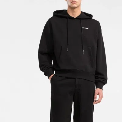 Off-white Off White Off White Knitted Hoodie In Black