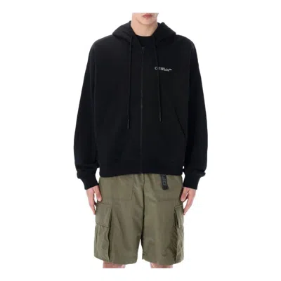 Off-white Off White Off White Knitted Hoodie In Black