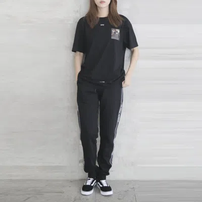 Off-white Men's  Side Stripe Black Pants