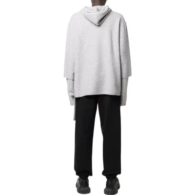 Off-white Grey Wool Easybreezy Sweatshirt In Medium Grey Medium Grey