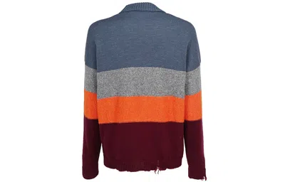 Off-white Multi-color Stripe Sweater Men Multi-color