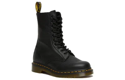 Dr. Martens 1490 Virginia Booties In Black
