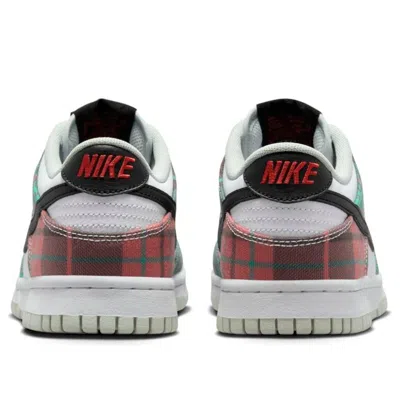 Nike (gs)  Dunk Low Plaid 'white Red Green' In Multi