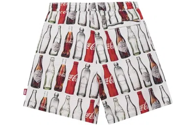Kith X Coca-cola Surf Board Print Hardaway Shorts 'white' In Multi