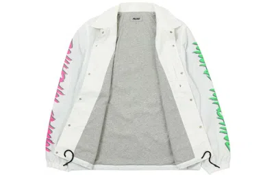 Palace X M-zone Crossover Small Devil Tri-ferg Pattern Long Sleeves White Jacket