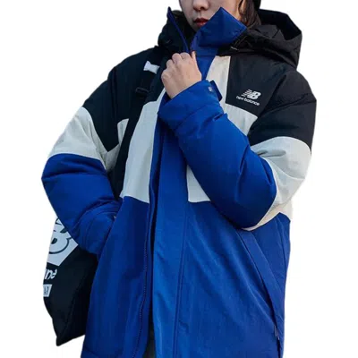 New Balance Color Block Windbreaker 'blue White Black' In Multi