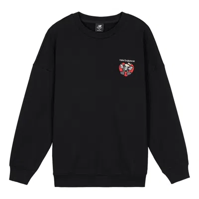 New Balance (wmns)  Printing Round-neck Swea Black