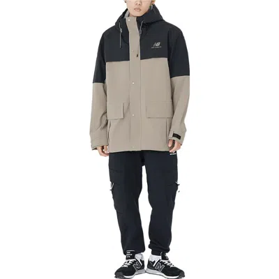 New Balance Detachable Hooded Two-in-one Woven Solid Jacket 'khaki' In Multi