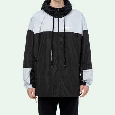 Off-white Mens Black White Splicing Jacket