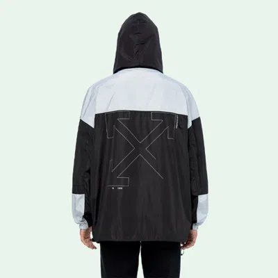 Off-white Mens Black White Splicing Jacket