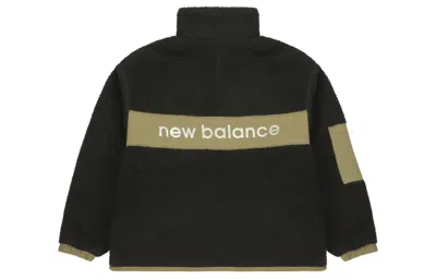 New Balance (wmns)  Splicing Retro Stand Collar Knit Lamb's Wool Short Jacket Black
