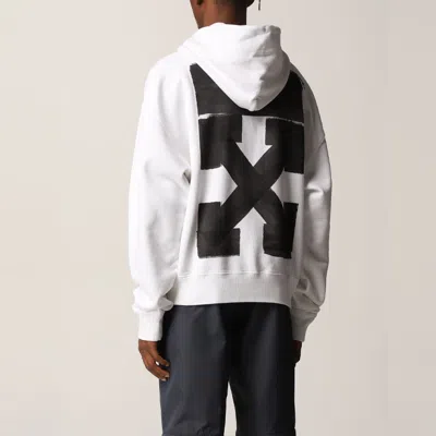 Off-white Men's  Fw21 Logo Printing Pullover Loose Version White