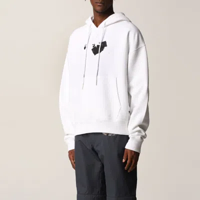 Off-white Men's  Fw21 Logo Printing Pullover Loose Version White