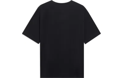 Li-ning Graphic T-shirt 'black' In Blue