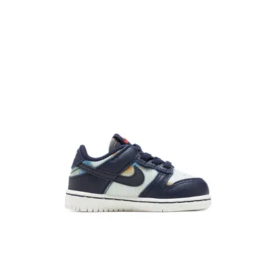 Nike (td)  Dunk Low Se 'graffiti Pack - Obsidian' In Blue