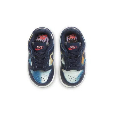Nike (td)  Dunk Low Se 'graffiti Pack - Obsidian' In Blue