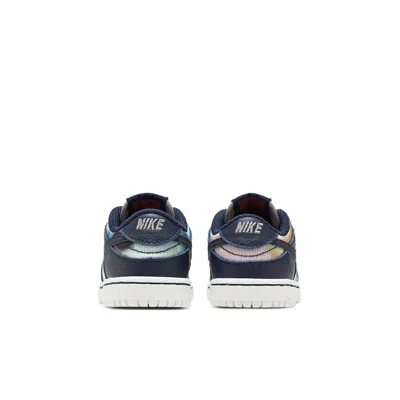 Nike (td)  Dunk Low Se 'graffiti Pack - Obsidian' In Blue