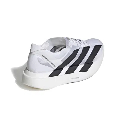 Adidas Originals Adidas Adizero Evo White Sneakers With Signature 3-stripes In Gray
