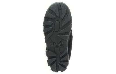 Ugg Disquette Chalet Suede And Sheepskin Slippers In Black