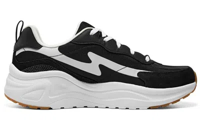 Skechers D'lites Wave 'black White' In Multi