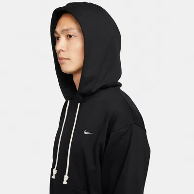 Nike Solo Swoosh Hoodie In Black