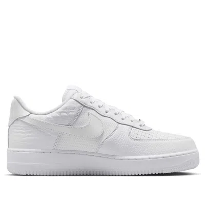 Nike Man Sneakers White Size 8.5 Leather In Animal Print