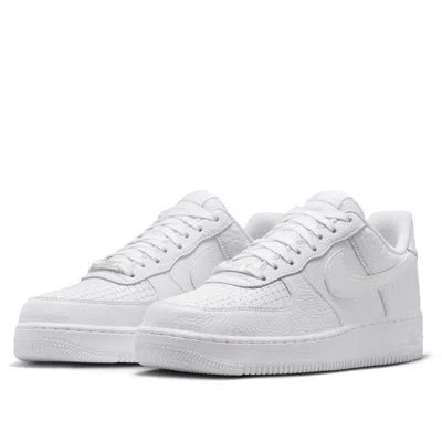 Nike Man Sneakers White Size 8.5 Leather In Animal Print
