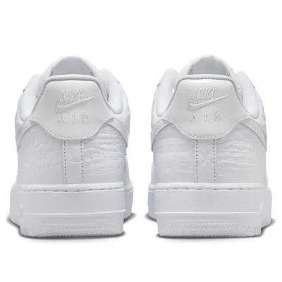 Nike Man Sneakers White Size 8.5 Leather In Animal Print