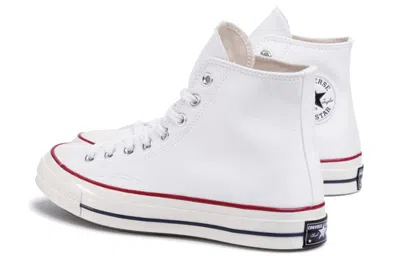 Converse White Canvas Chuck Taylor Hi Sneakers