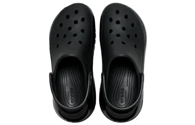 Crocs Perforated Platform Clogs In Black