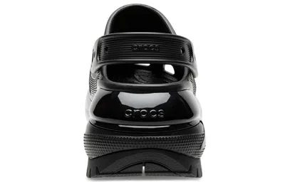 Crocs Perforated Platform Clogs In Black
