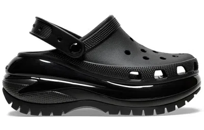 Crocs Perforated Platform Clogs In Black