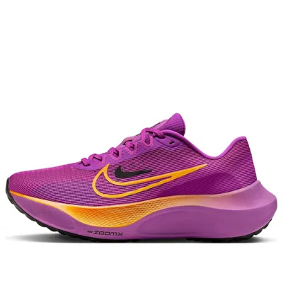 Nike Zoom Fly 5 Rubber-trimmed Mesh Sneakers In Purple
