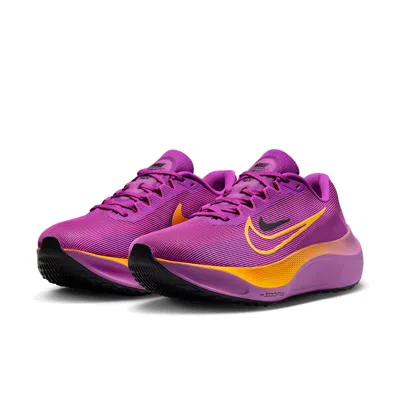 Nike Zoom Fly 5 Rubber-trimmed Mesh Sneakers In Purple