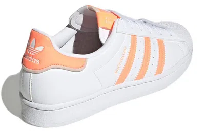 Adidas Originals (wmns)  Superstar Shoes 'fluorescent Orange' In Multi
