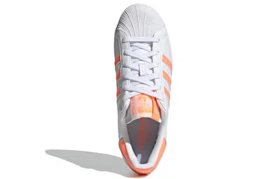 Adidas Originals (wmns)  Superstar Shoes 'fluorescent Orange' In Multi