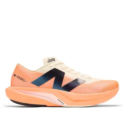 New Balance Men Rebel V4 Shoes In Orange Biege In Multi